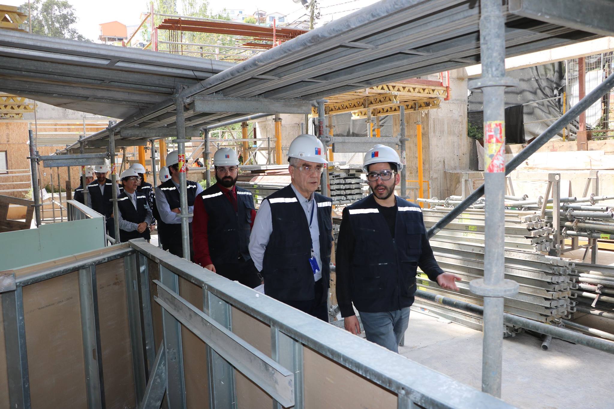 Visita a la obra de Hospitales Red SSVQ