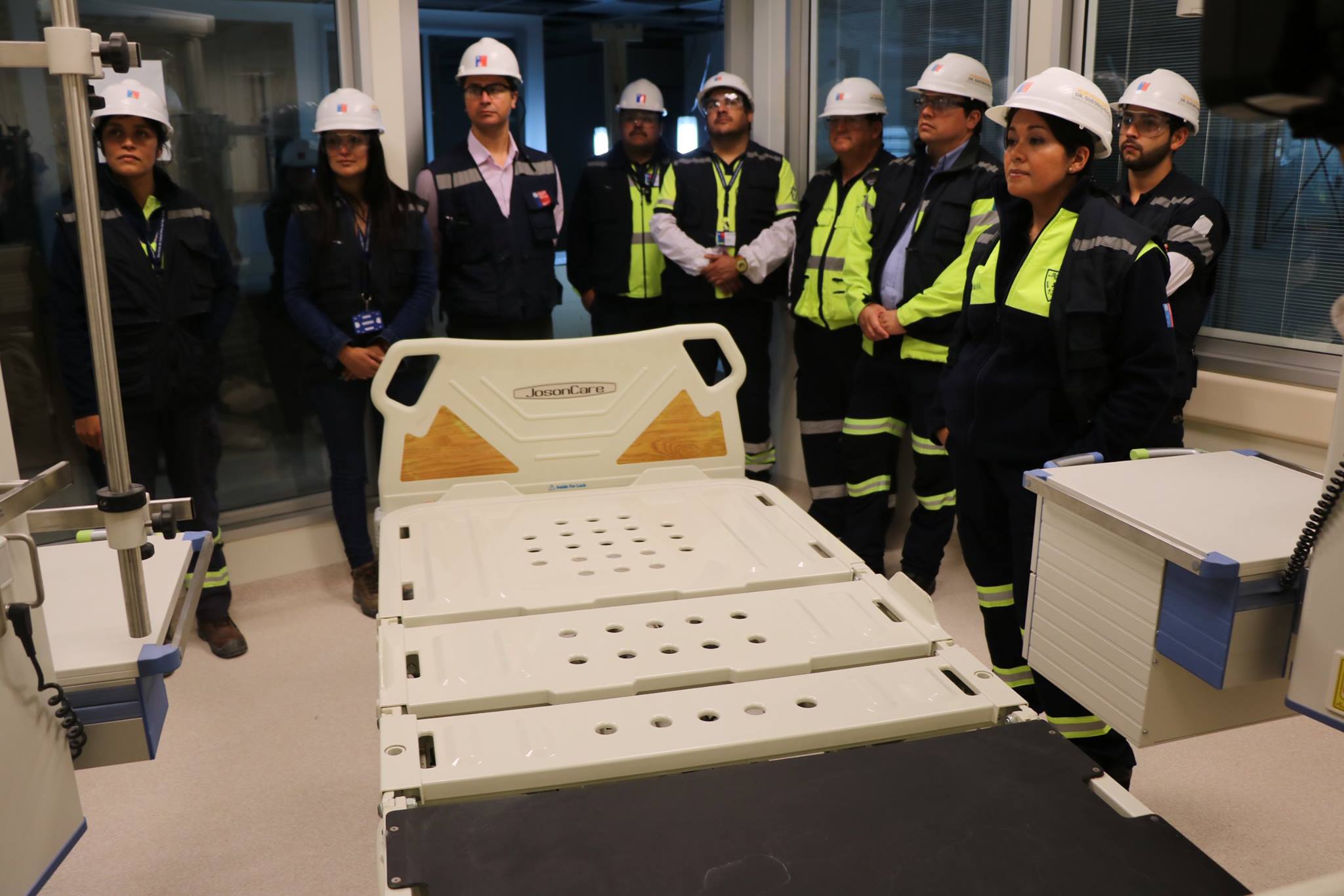 SAMU del Servicio de Salud visita la obra del Nuevo Hospital
