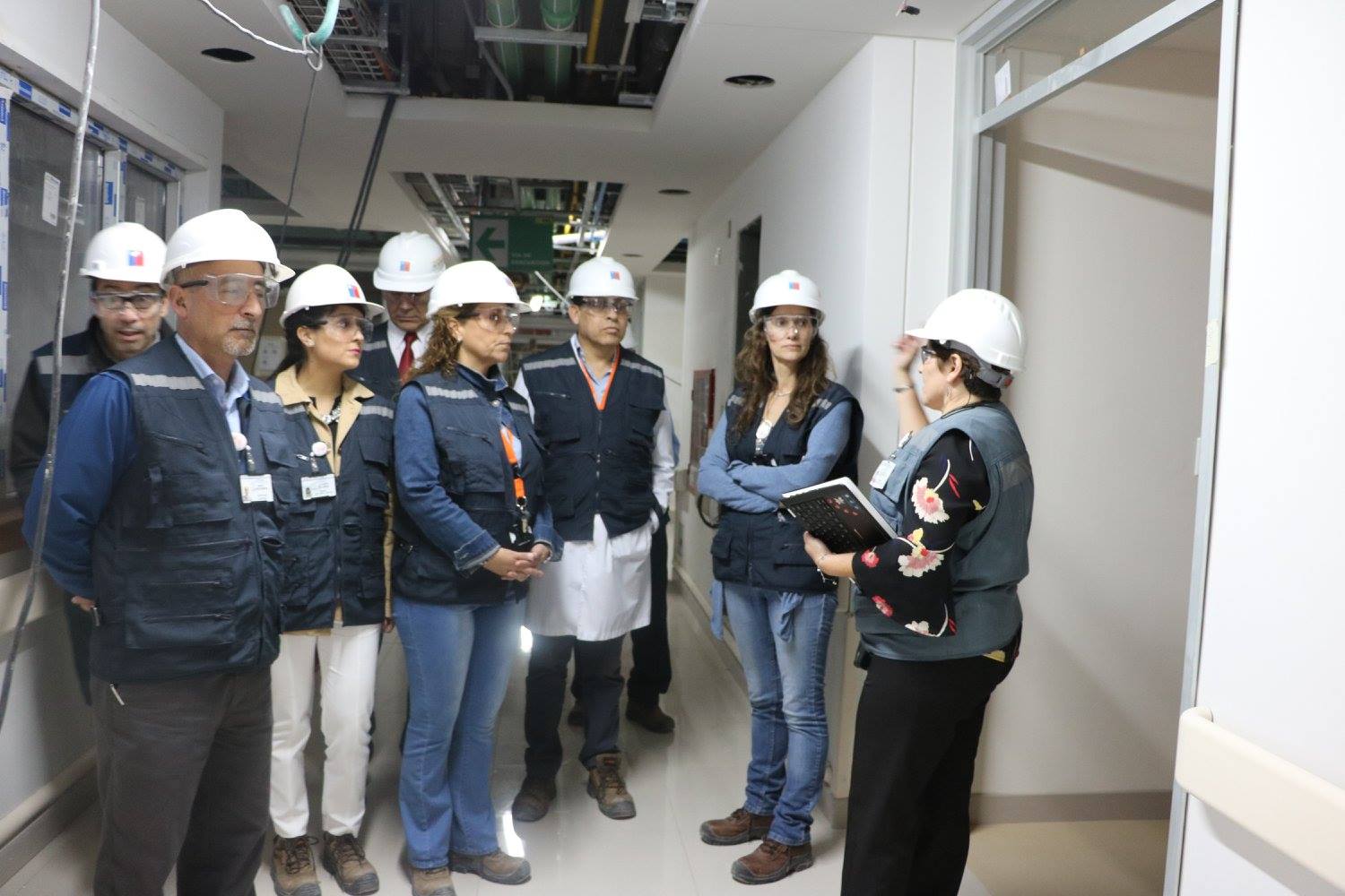 Jefaturas visitan la obra de Nuevo Hospital Fricke